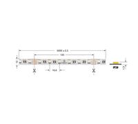 ELC STRISCIA LED 19.2W/ MT 24V RGBWW IP20 SERIE LEONARDO 5050 5M
