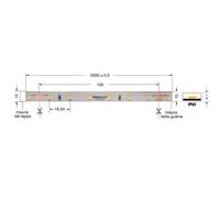 ELC STRISCIA LED 5W/ MT 24V BIANCO FREDDO IP65 SERIE GEMMA 2835 5M