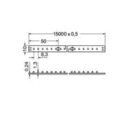 ELC STRISCIA LED 9,6W/M 24V BIANCO FREDDO IP20 CRI90 15M SERIE ARIETE 2216 PRO
