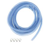 ELCAN 5 metri di tubo o tubo multiuso universale trasparente con diametro 6x12mm con 2 fascette. PVC flessibile alimentare. Per acqua, gas, benzina, oli, industria, acquari...