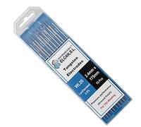 ELCAN Saldatura TIG al tungsteno Lantanio 2% Blu WL20 professionale, elettrodi per saldatura per torcia TIG 1,6 2,4 mm, 10 unità - Dimensioni: 2,4 x 175 mm