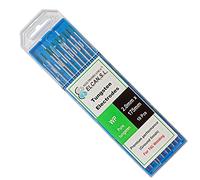 ELCAN Tungstens TIG saldatura Verde puro WP professionale, 1.0 1.6 2.0 2.4 3.2 3.2 elettrodi per saldatura torcia TIG, 10 unità - Dimensioni: 2.0 x 175 mm