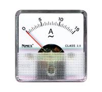 ELCART Amperometro Analogico da Pannello, 48x48mm, Portata 10A, AC