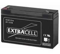 ELCART Batteria Ricaricabile al Piombo SIGILLATA 6 Volt 12 Ah Marca EXTRACELL Gruppi continuità peg perego