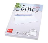 ELCO 74492.12 Office - Confezione da 25 buste postali B6, chiusura adesiva, 100 g/m², bianco, senza finestra