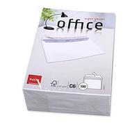ELCO Office FSC C6 - Buste da lettera da 80gsm con chiusura adesiva, confezione da 100 unità, colore: Bianco