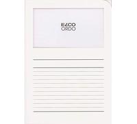 Elco Ordo 73695.10 "Classico" Cartellina con Finestra - Bianco - confezione da 10
