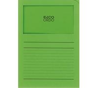Elco Ordo 73695.62 "Classico" Cartellina con Finestra - Verde brillante - confezione da 10