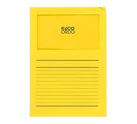 Elco Cartellina Ordo Classico 220x310 120g/m² con finestra e stampa – giallo acceso scatola da 100