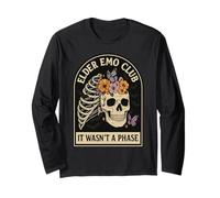 Elder Emo Club Daisy Skeleton Non Era Una Fase Maglia a Manica