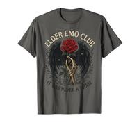 Elder Emo Club Mom Scene Kid Punk Alt It Was Never A Phase Maglietta