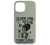Elder Emo Club Skeleton Nostalgia Non Era una Fase Mamma Custodia per iPhone 15
