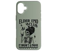 Elder Emo Club Skeleton Nostalgia Non Era una Fase Mamma Custodia per iPhone 16 Plus