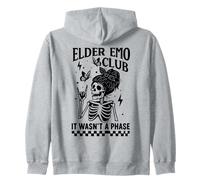 Elder Emo Club Skeleton Nostalgia Non Era Una Fase Mamma Felpa con Cappuccio
