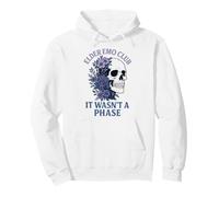 Elder Emo Club Viola Floreale Scheletro Non Era Una Fase Felpa con Cappuccio