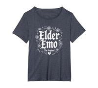 Elder Emo: L'Originale Gotico Nostalgia Amante della Musica Maglietta, Donna Plus-Size, Pervinca, 4X