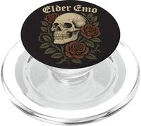 Elder emo scheletro con rose gotico scuro PopSockets PopGrip per MagSafe