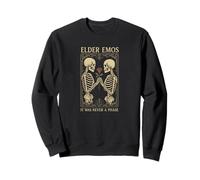 Elder Emos Skeleton Rose Non è mai Stato Un Gotico di Fase Felpa