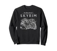 Elder Scrolls Skyrim Province Map Video Game Felpa