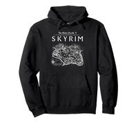Elder Scrolls Skyrim Province Map Video Game Felpa con Cappuccio