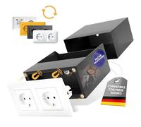 Elder Welder® Cassaforte Invisibile a Presa Elettrica | Compatibile con Qualsiasi Presa Doppia Schuko | Mini Cassaforte a Muro con Chiave | Nascondiglio per Soldi | Cassetta Sicurezza Nascosta