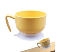 Elderly Dinnerware Bowl, Suction Cup Bowl, Disabled Feeding Bowl, Non-Slip Food Bowl, 15.5x8.9 cm, Self-Feeding Dinnerware with Suction Cup & Handle for Elderly Disabled