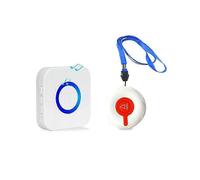 Elderly Home Security System with Rechargeable Wireless Alarms and Emergency Call Pager