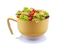 Elderly Suction Bowls | Safe and Spill Proof Kitchen Rice and Dinner Bowls | Food Grade Soup Bowls with Ergonomic Handle for Easy Use | Great for Kids, Seniors, and Disabled Individuals