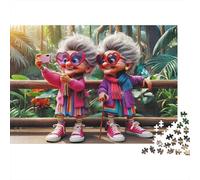 Elderly Women Selfie Puzzle Impossibili 1000 Pezzi Decorazione Per La Casa. Rilassamento E Intelligence Per Adulti E Ragazzi Da 14 Anni 70x50cm/1000pcs