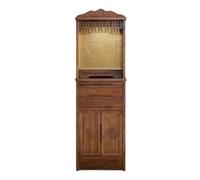 ELDFLRURB armadio buddista cinese, Mobiletto for altare del Buddha in legno massello, tavolo for offerte del Dio della ricchezza, 60x42x189