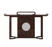 ELDFLRURB armadio buddista cinese, Tavolo for offerte cinese in legno di ebano raffigurante Buddha e Dio della ricchezza, 120x38x90 cm