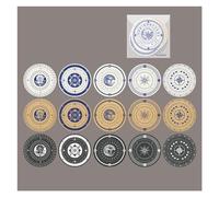 ELDFLRURB Cornice degli Appunti per Decorare la Carta, Carta for sculture, 30 Pezzi, Sfondo Rotondo for Album di Ritagli, Collage, Album di diario(5)