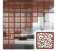 ELDFLRURB Le sculture Sono vuote, Pannelli divisori for Ambienti Fai da Te sospesi Naturali 29x29 cm o 39x39 cm con Accessori(39x39cm,11Pcs)