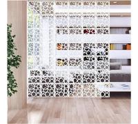 ELDFLRURB Le sculture Sono vuote, Pannelli divisori Pieghevoli in PVC for la Privacy, Bianchi, quantità Multiple, 29x29 cm(24Pcs)