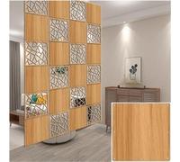 ELDFLRURB Le sculture Sono vuote, Pannelli frangivista Pieghevoli Fai da Te in Legno e plastica con Accessori, Naturali, Confezioni Multiple(Natural B,29Pcs)