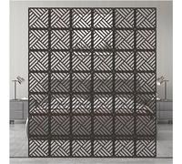 ELDFLRURB Le sculture Sono vuote, Pannello frangivista sospeso HDF Hollow 29x29cm 2 Colori 1-30 Pezzi(Black,18Pcs)