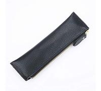 ELDFLRURB scatola di cuoio portatile, Astuccio portapenne in pelle con cerniera multicolore 210x60mm(Noir)