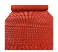 ELDFLRURB Tappetino industriale antiscivolo, in PVC, per garage, 3 mm, multicolore, varie misure (rosso, 150 x 100 cm)