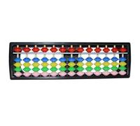 ELDFLRURB Vecchie Perle di Legno Cinesi calcolo, Abaco di plastica a 13 colonne, Abaco Professionale Cinese e Giapponese, calcolatrice for la Matematica, for l'asilo