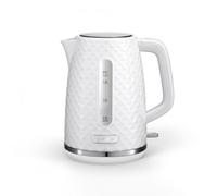 eldom Bollitore elettrico C280B | capacità 1,7 litri | bollitore per tè retrò con potenza 2200 W | base a 360° | indicatore del livello dell'acqua | filtro anticalcare rimovibile | bianco