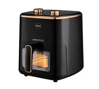 eldom Friggitrice ad Aria Calda Senza Olio, friggitrice Senza Olio, Temperatura Regolabile da 80 a 200°C, capacità 5L, Potenza 1500 Watt, Controllo degli Alimenti Tramite Una Finestra Trasparente.