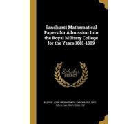 Eldred John Bro Sandhurst Mathematical Papers for Admission I (Copertina rigida)
