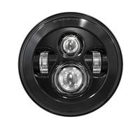 ELDVSUA Faretti Moto 7 "E24 DOT LED Del Faro Per V-Star Per Drag Star 650 1100 Per Strada 1600 1700 Per Royal 1300 4.5" Fendinebbia Passaggio(Type 80 Black)