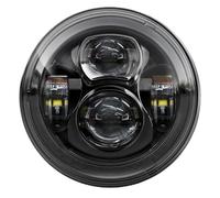 ELDVSUA Faretti Moto 7 "E24 DOT LED Del Faro Per V-Star Per Drag Star 650 1100 Per Strada 1600 1700 Per Royal 1300 4.5" Fendinebbia Passaggio(Type 70 Black)