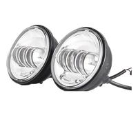 ELDVSUA Faretti Moto 7 "LED Proiettore Faro 4.5" Nebbia Passante Per Touring Per Electra Per Glide Per Strada Per King Per Softail Per Notte Per Treno(No halo foglight)