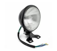 ELDVSUA Faro Anteriore Moto Faro Anteriore A LED Per Moto Da 35 W, Universale DC 12 V, Faretto Rotondo Per Scooter, Motore, Luci Anteriori Vintage(Black Clear)
