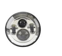 ELDVSUA Faro Anteriore Moto Per Touring Per Electra Per Glide Per Softail Motociclo Faro Anteriore A LED Da 7 Pollici Con Luci Di Sorpasso Fendinebbia Ausiliarie 4-1/2"(7 Inch Chrome)