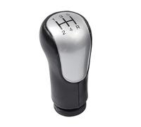 ELDVSUA Leva Cambio Marce Auto GAITOR SHIFT BOOT GAITER FRAME CROMO OPACO Per Ford Per FIESTA MK6 Per Fusion 2002-2008 Copertura Del Cambio POMELLO DEL CAMBIO(5-Speed Silver)