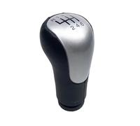 ELDVSUA Leva Cambio Marce Auto GAITOR SHIFT BOOT GAITER FRAME CROMO OPACO Per Ford Per FIESTA MK6 Per Fusion 2002-2008 Copertura Del Cambio POMELLO DEL CAMBIO(6-Speed Silver)