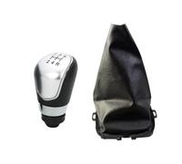 ELDVSUA Leva Cambio Marce Auto Per Ford Per Fiesta 2008 2009 2010 2011 2012 Pomello Del Cambio Leva Del Cambio Cuffia Copri Cuffia Accessori Per Auto(5 Speed Silver)